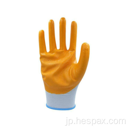 Hespax Comfort Anti-Oilニトリル安全手袋メカニック